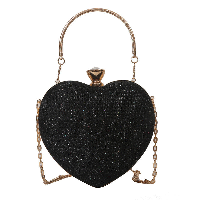 Elegante Herz-Abendtasche