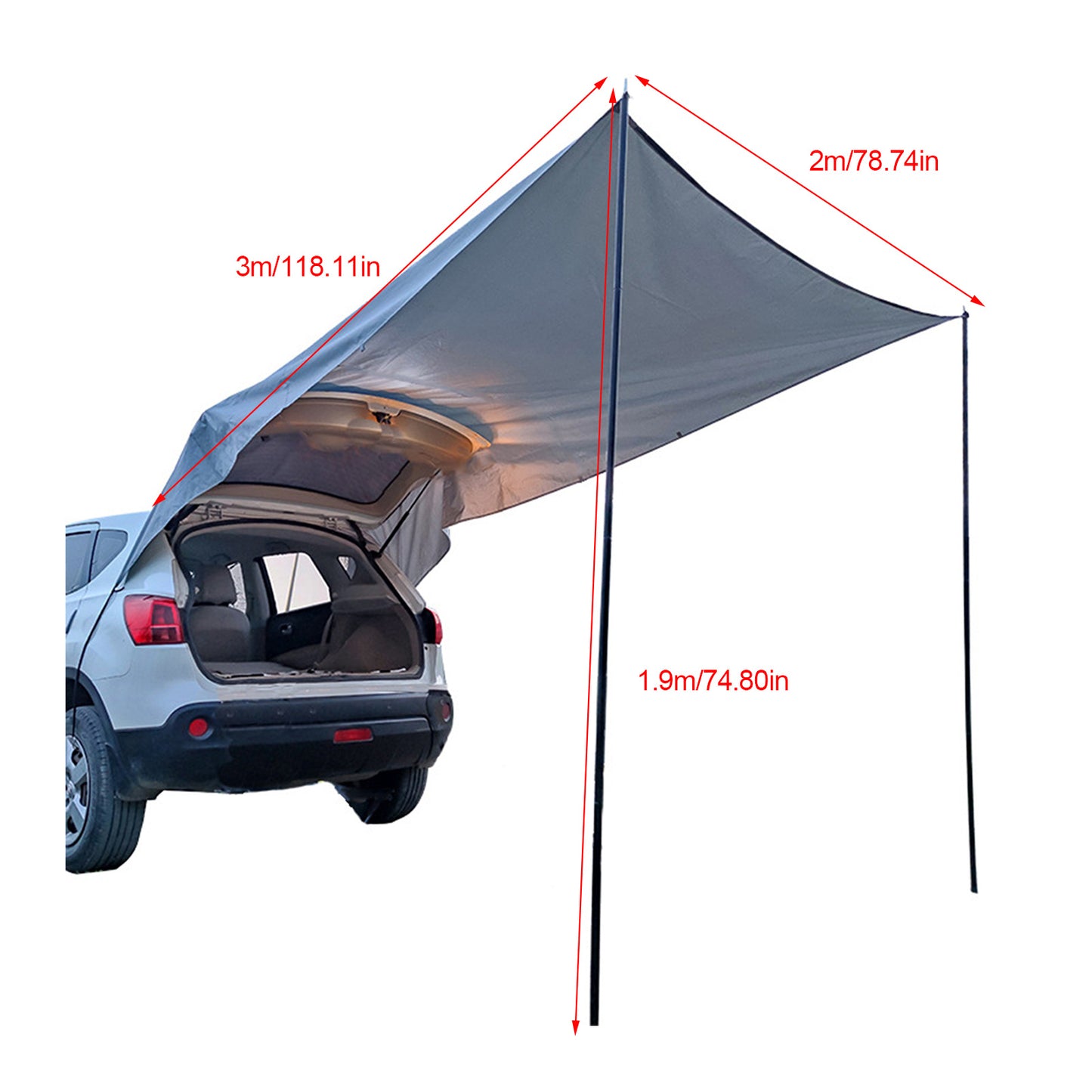 Autoheck Camping Überdachung