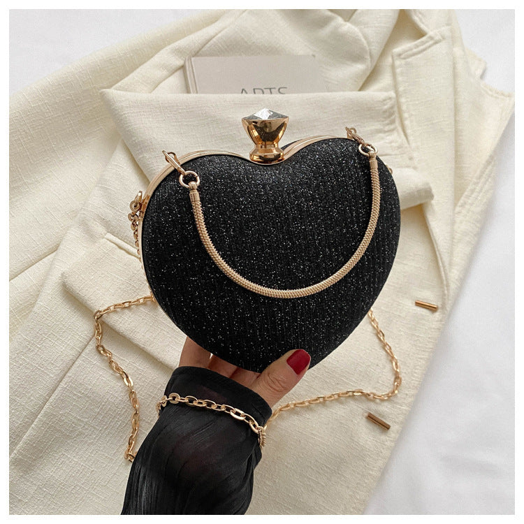 Elegante Herz-Abendtasche