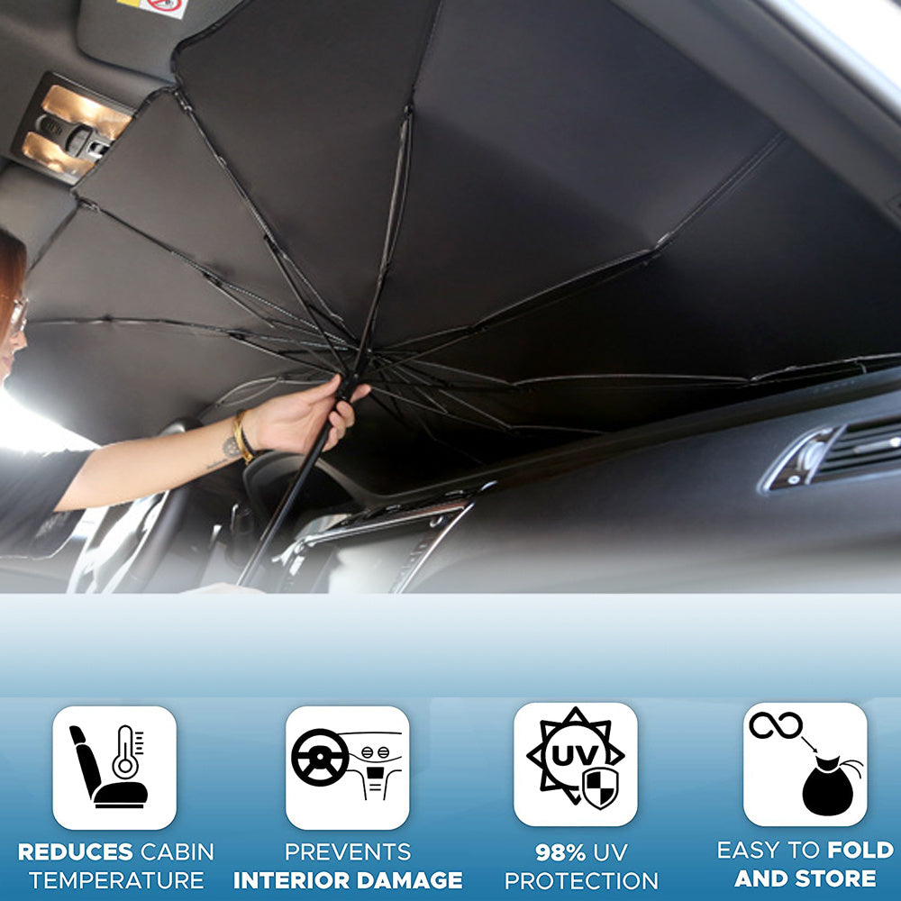 Faltbarer Auto-Sonnenschutz für die Windschutzscheibe