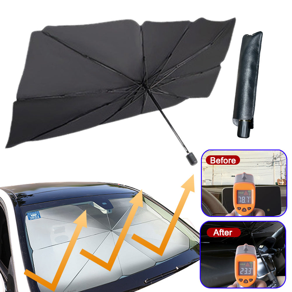 Faltbarer Auto-Sonnenschutz für die Windschutzscheibe
