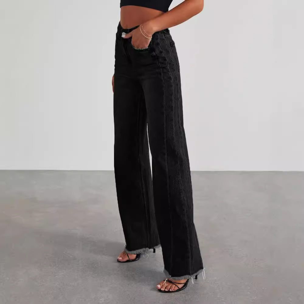 Weit geschnittene Damen-Jeans