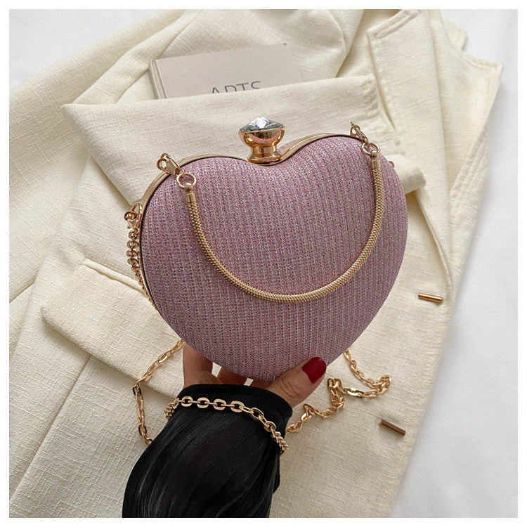 Elegante Herz-Abendtasche