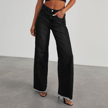 Weit geschnittene Damen-Jeans