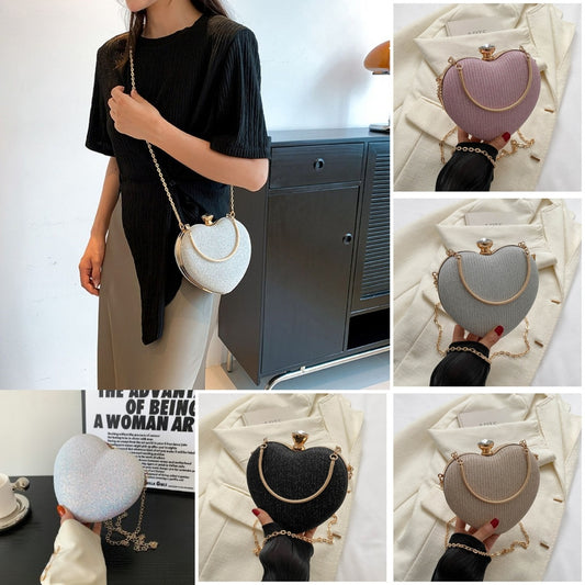 Elegante Herz-Abendtasche