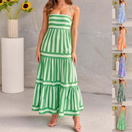 Gestreiftes Sommerkleid
