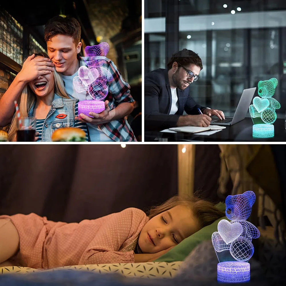 3D Lampe Teddybär