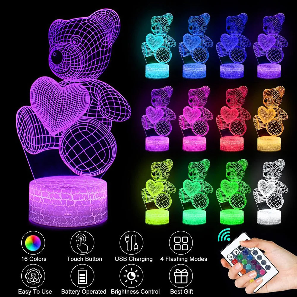 3D Lampe Teddybär