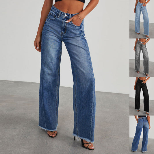 Weit geschnittene Damen-Jeans