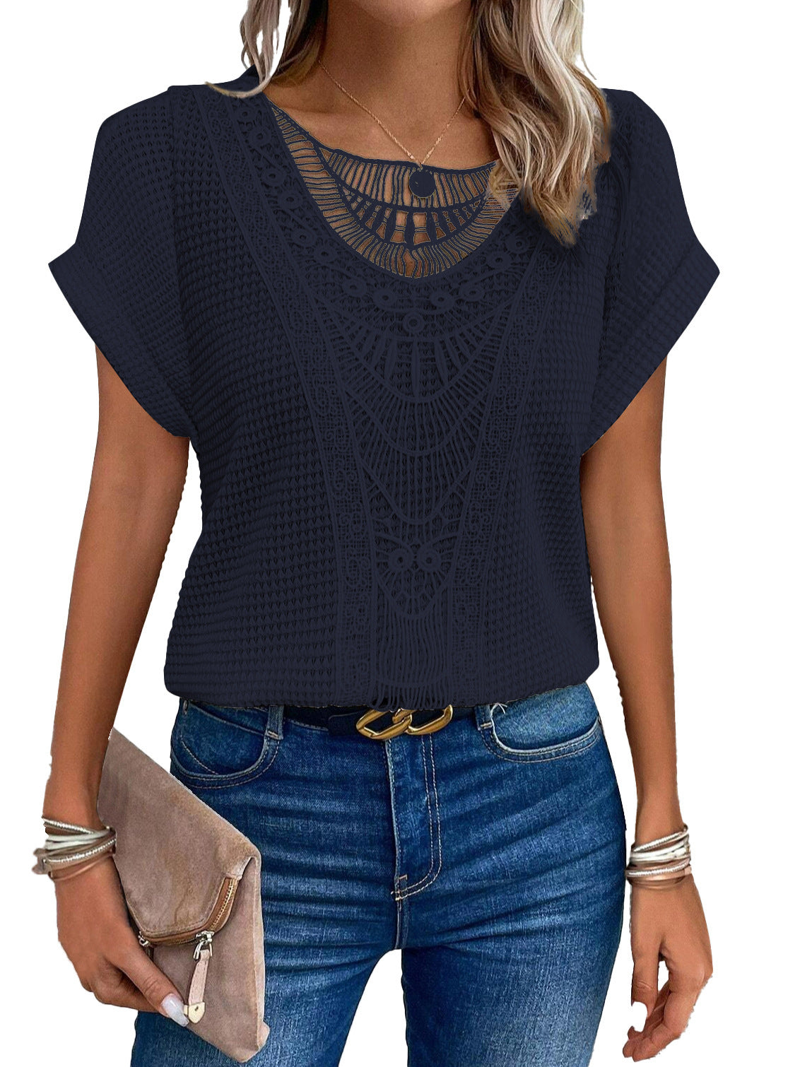 Spitzenbluse Damen